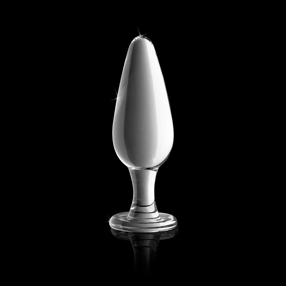 Icicles No. 26 Glass Anal Plug 4.5 inches Clear