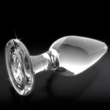 Icicles No. 26 Glass Anal Plug 4.5 inches Clear