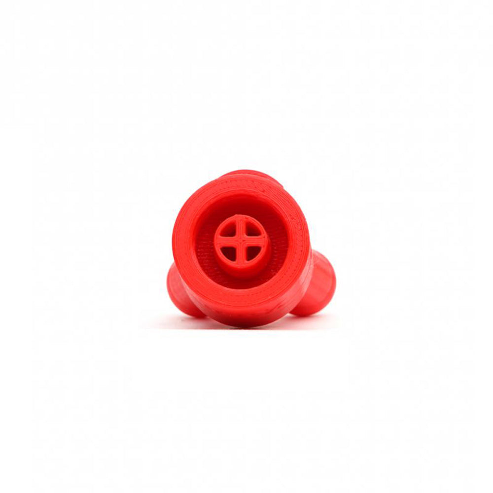 Xtrm Snffr 2.0 Leakproof Double Small Red mouthpiece with pressure release valve design.