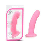 Luxe Cici 6.5 inches Curved Silicone Dildo Pink
