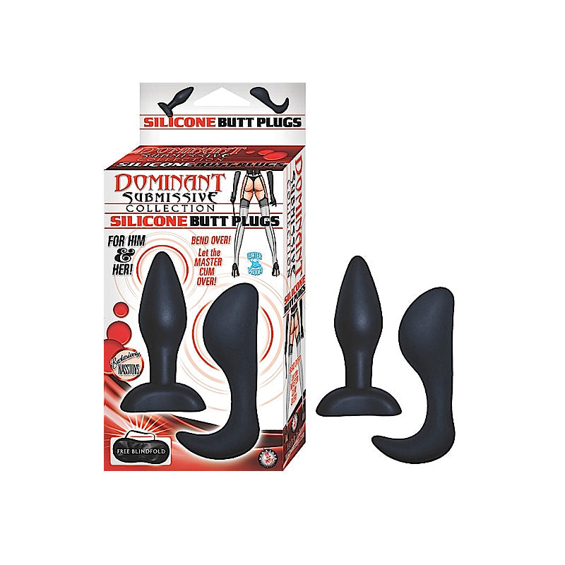 Silicone Butt Plugs Black