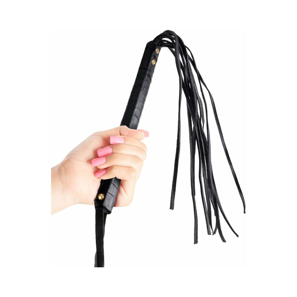 Fetish Fantasy Series Limited Edition Cat-O-Nine Tails Flogger Black