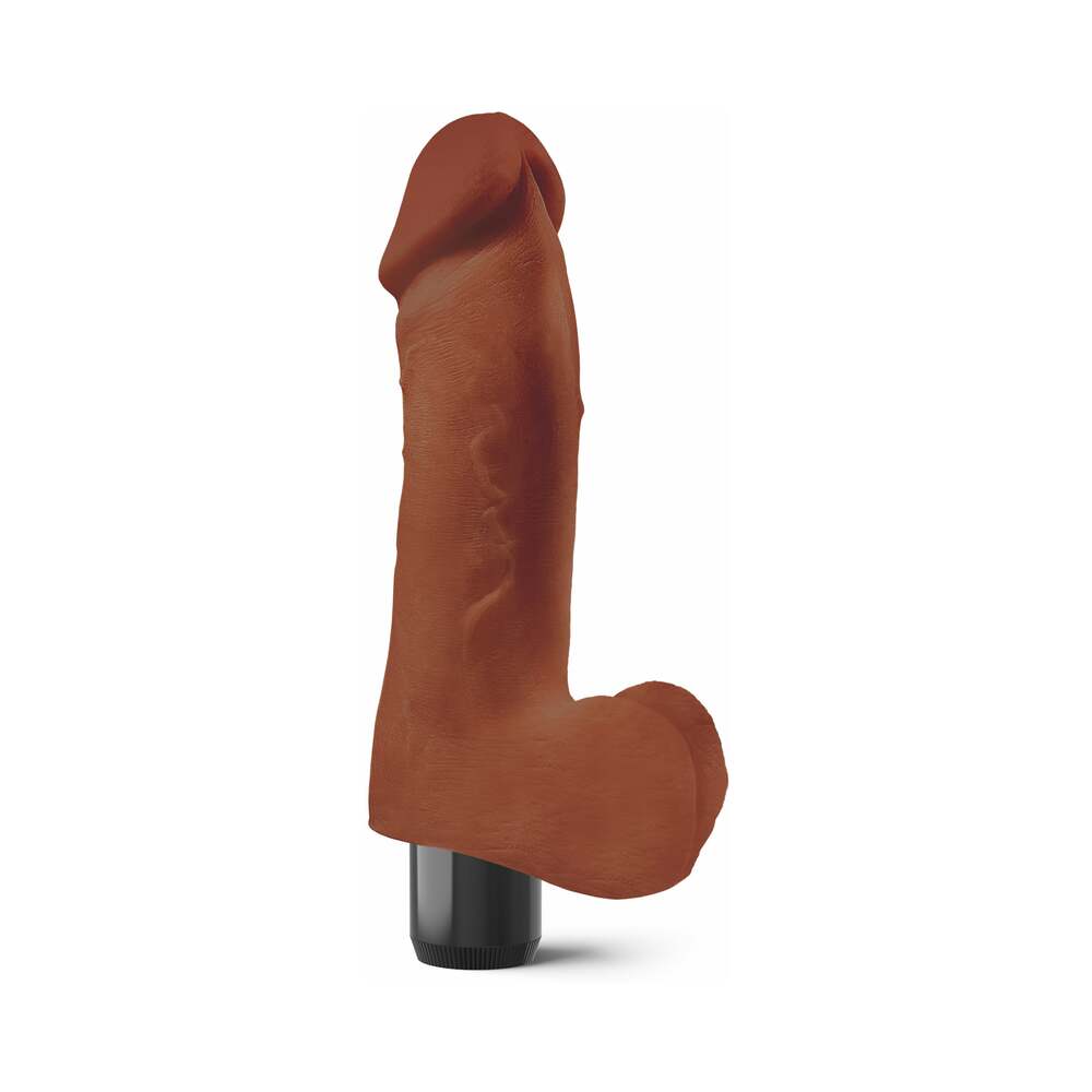 Real Feel Lifelike Toyz No. 2 Realistic 7.25 inches Vibrating Dildo With Balls Brown