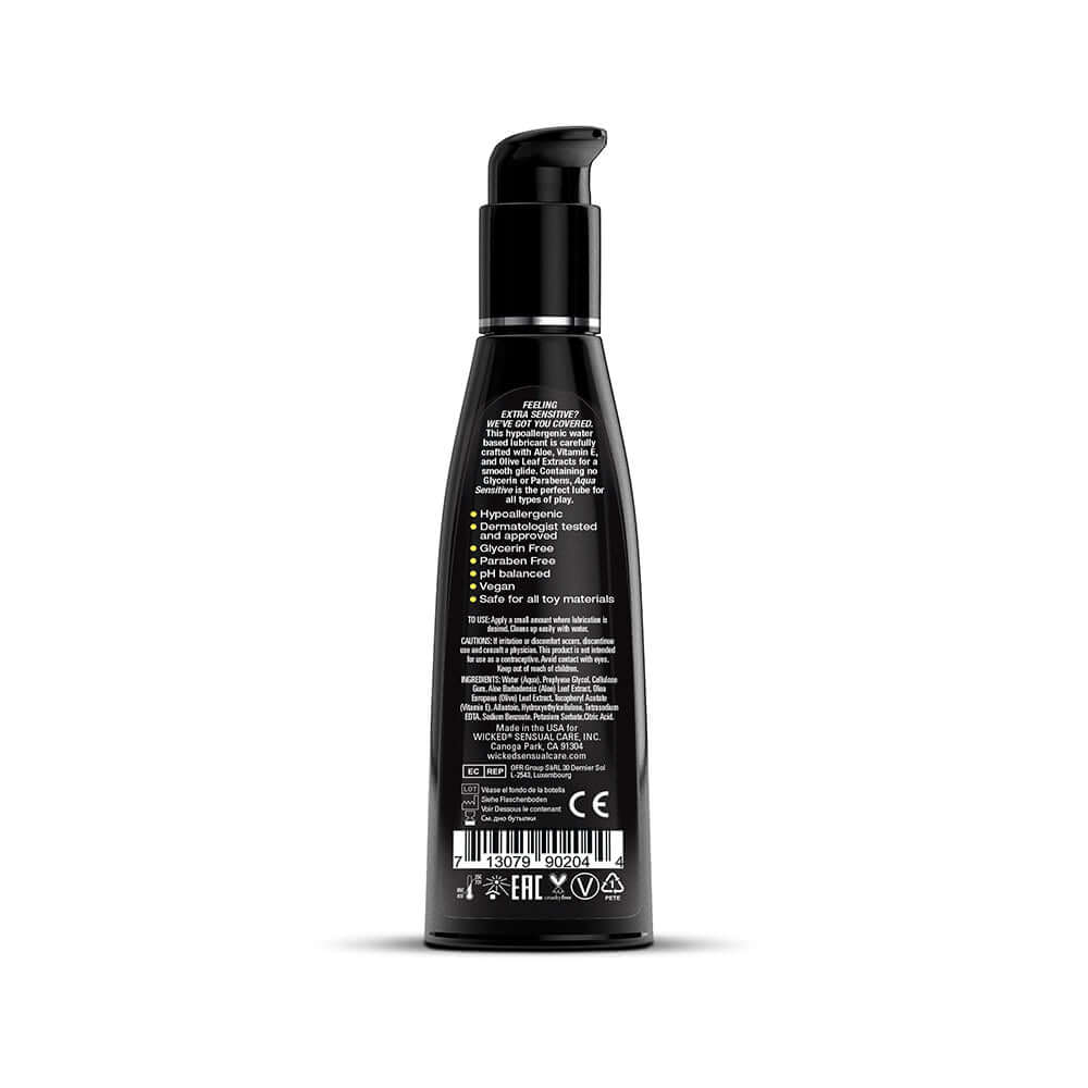 Wicked Aqua Sensitive Water-Based Lubricant 4 oz