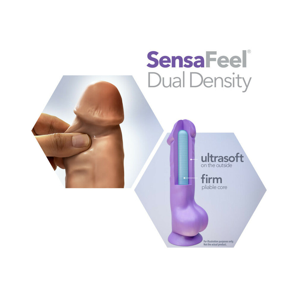 Au Naturel Roberto 9.5 inches Posable Dual Density Dildo Tan