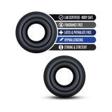 Blush Stay Hard Donut Rings Oversized Cockring 2-Pack Black