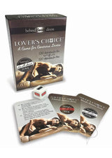Behind Closed Door Lovers Choice Game For Couples with cards and dice for couples' activities.