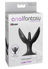 Anal Fantasy Collection Insta-Gaper Silicone Plug Expander packaged for easy use and enjoyment in a sleek design.
