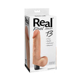 Real Feel Lifelike Toyz No. 13 Realistic 8 inches Vibrating Dildo With Balls Beige