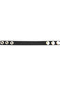 Rouge Leather Adjustable Cock Strap Black featuring soft leather and stylish button details.