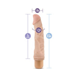 Dr. Skin Vibe 6 Realistic 8.75 inches Vibrating Dildo Beige