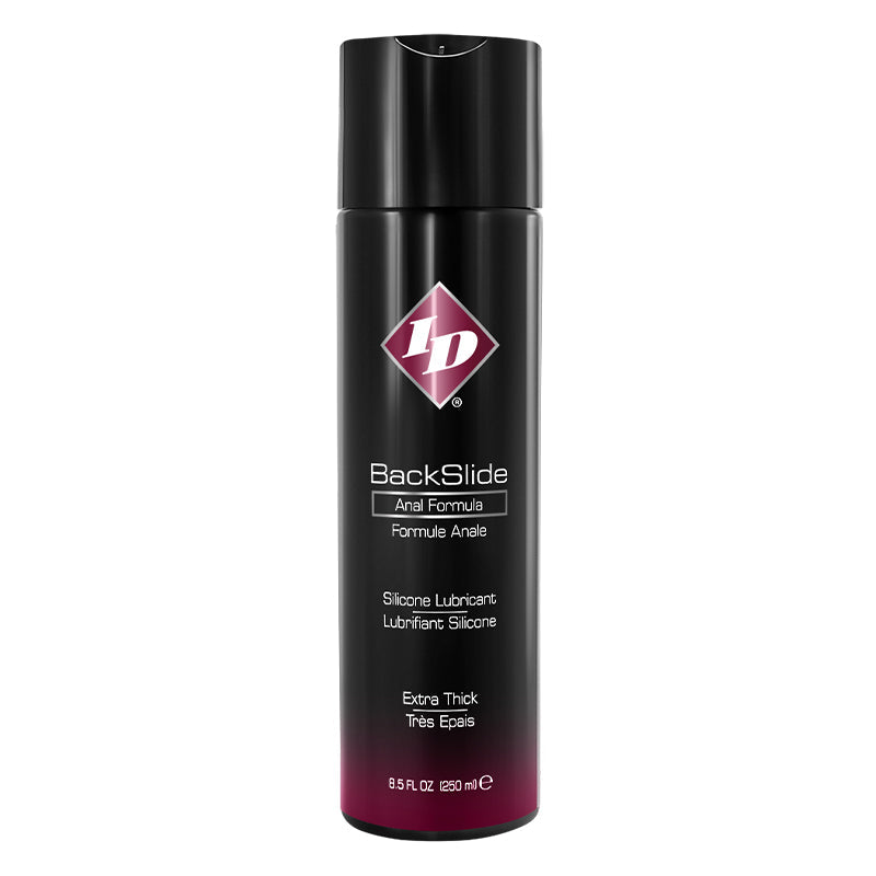 ID BackSlide Silicone Anal Lubricant 8.5 oz Flip Cap Bottle