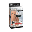 Fetish Fantasy Extreme Adjustable 7 in. Silicone Hollow Strap-On Black