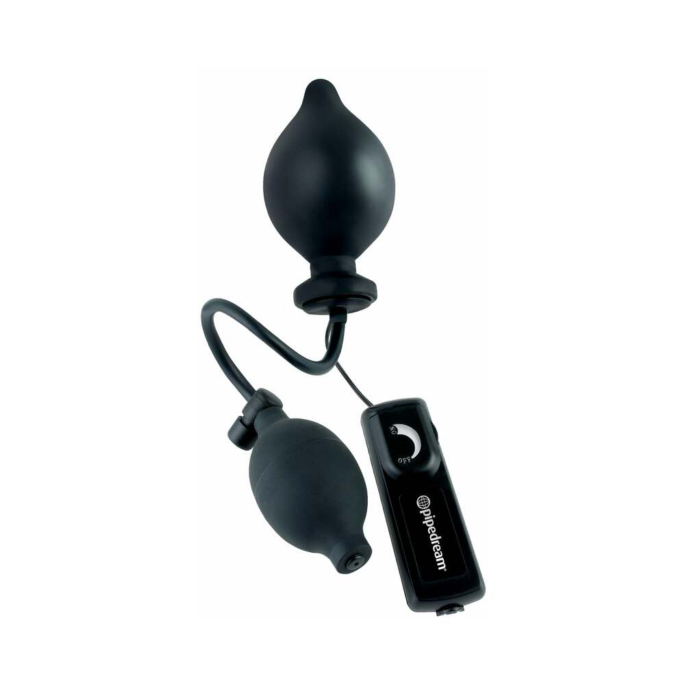 Fetish Fantasy Extreme Inflatable Sphincter Stretcher Vibrating Inflating Anal Plug Black
