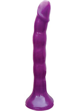 Wet Dreams Skinny My Strap-On 7 inch Purple, featuring a slim design for enhanced pleasure.