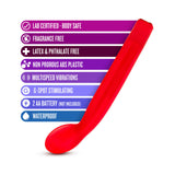 Blush Sexy Things G Slim Multispeed Slimline G-Spot Vibrator Red