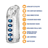 M for Men Snatch Vagina Stroker Clear