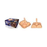 X5 Men Rough Rider Pleasure Doll Anal Masturbator with 7.5 inches Dildo Beige
