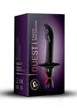 Rocks Off Quest 10 Speed Prostate Stimulator Black packaging showcasing sleek design and features for intimate exploration.