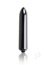 Ro-Zen Pro Silicone Cock Ring Vibrating Butt Plug Black is a sleek black dual-action pleasure device.