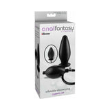 Anal Fantasy Collection Inflatable Silicone Plug Black