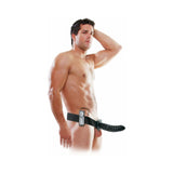 Fetish Fantasy Series 8 inches Vibrating Hollow Strap-On Black