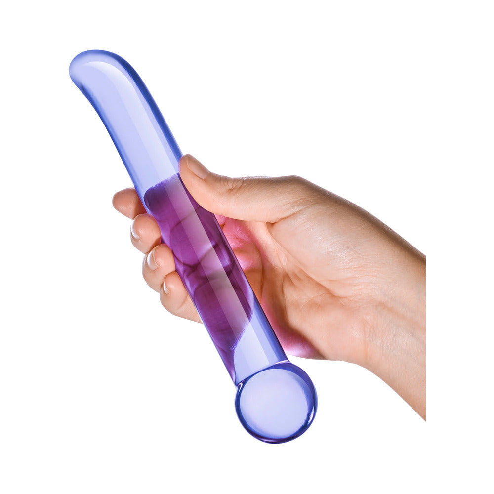 Glas 6.75 inches Purple G-Spot Tickler Glass Dildo
