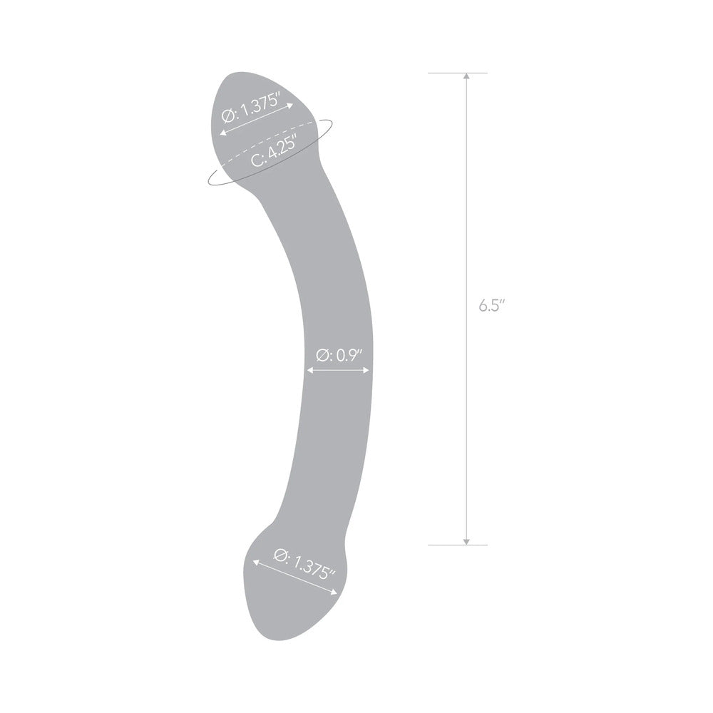 Glas 7.25 inches Double Trouble Purple Glass Dildo