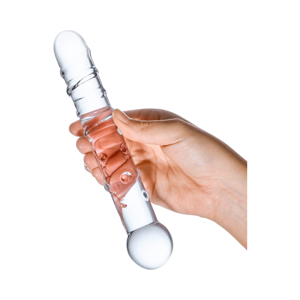 Glas 7 inches Callisto Clear Glass Dildo