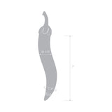 Glas 8.25 inches Glass Naturals Chili Pepper Dildo