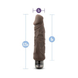 Au Naturel Home Wrecker 9.5 inches Dual Density Vibrating Dildo Brown