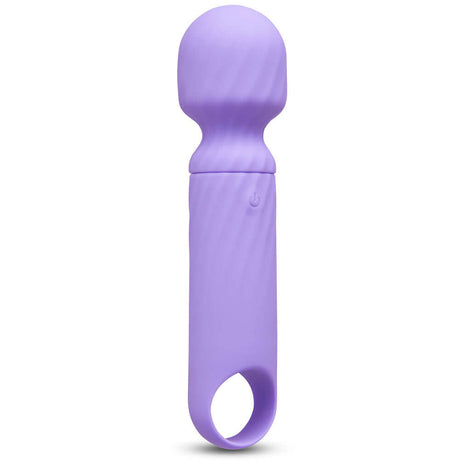Vibefantasy 5 inch Lolly Wand Rechargeable Mini Wand Purple in a sleek design, perfect for travel and discreet pleasure.