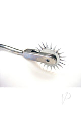 Rouge Single Stainless Steel Pinwheel Silver close-up showing the single wheel head with fine points for sensory play.