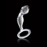 Icicles No. 46 Glass Prostate Massager 3.5 inches Clear