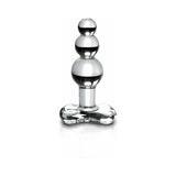 Icicles No. 47 Beaded 4 inches Glass Anal Plug Clear