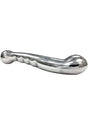Rouge 7 Inch Stainless Steel G-Spot Dildo designed for dual-purpose pleasure and G-spot stimulation.