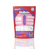 Screaming O 4B Bullet Vibrator Grape Purple Bass packaging showcasing its features and specifications.