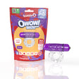 Screaming O 4B OWow Grape Vibrating Cock Ring with colorful packaging and purple bullet.