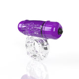 Screaming O 4B OWow Grape Vibrating Cock Ring with a stretchy body-safe design and super-powered bullet.