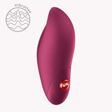 Fun Factory Charme Rechargeable Bullet Vibrator Wine Red in a sleek ergonomic design for versatile stimulation.