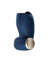 Fun Factory Cobra Libre II Vibrating Masturbator Night Blue side view design