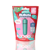 Screaming O 4T Bullet Vibrator Kiwi Green Treble packaging showcasing its features and design.