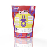 Screaming O 4T Ohare Vibrating Cock Ring Grape packaging with features and instructions graphic.