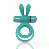 Screaming O 4T Ohare Kiwi Vibrating Cock Ring with bunny ears for playful stimulation.