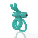 Screaming O 4T Ohare Kiwi Vibrating Cock Ring with playful rabbit ears and comfort-fit silicone.
