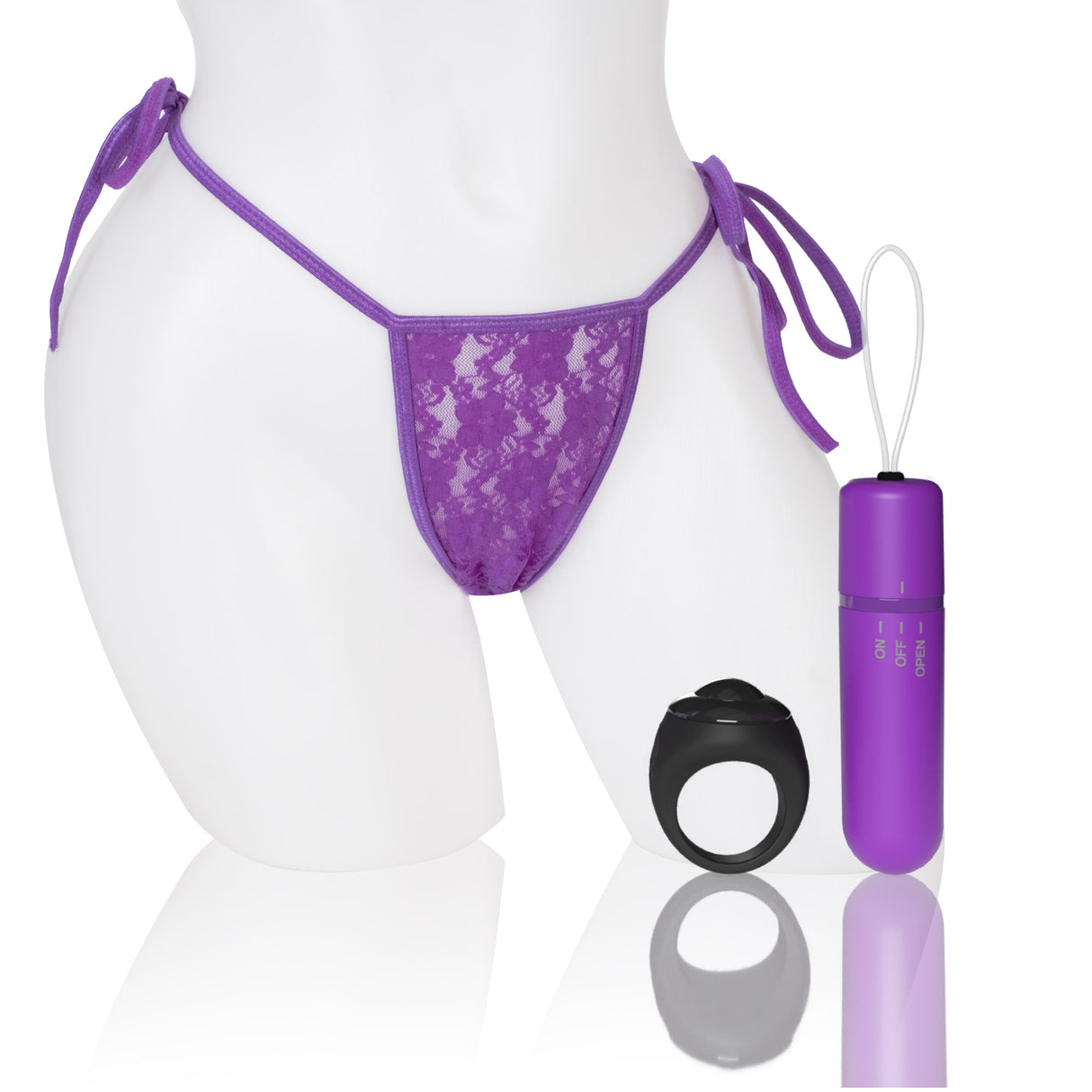 Screaming O My Secret 4T Panty Vibe Grape Purple with lace panty and bullet vibe.