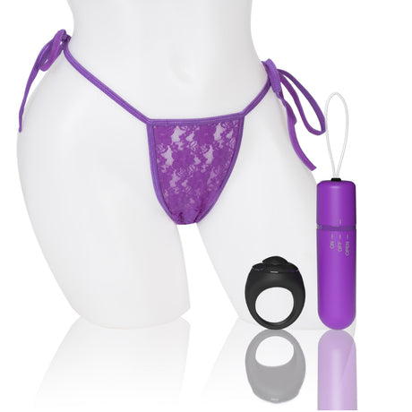 Screaming O My Secret 4T Panty Vibe Grape Purple with lace panty and bullet vibe.