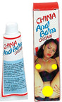 Nasstoys China Anal Balm Cream 0.5 Oz tube and packaging for desensitizing anal play comfort.