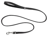 Spartacus Leather Leash 4 Feet Black showcasing high-quality leather for bondage and role-playing.