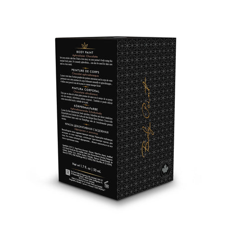 Shunga Edible Body Paint Aphrodisiac Chocolate packaging design featuring detailed instructions and ingredients.